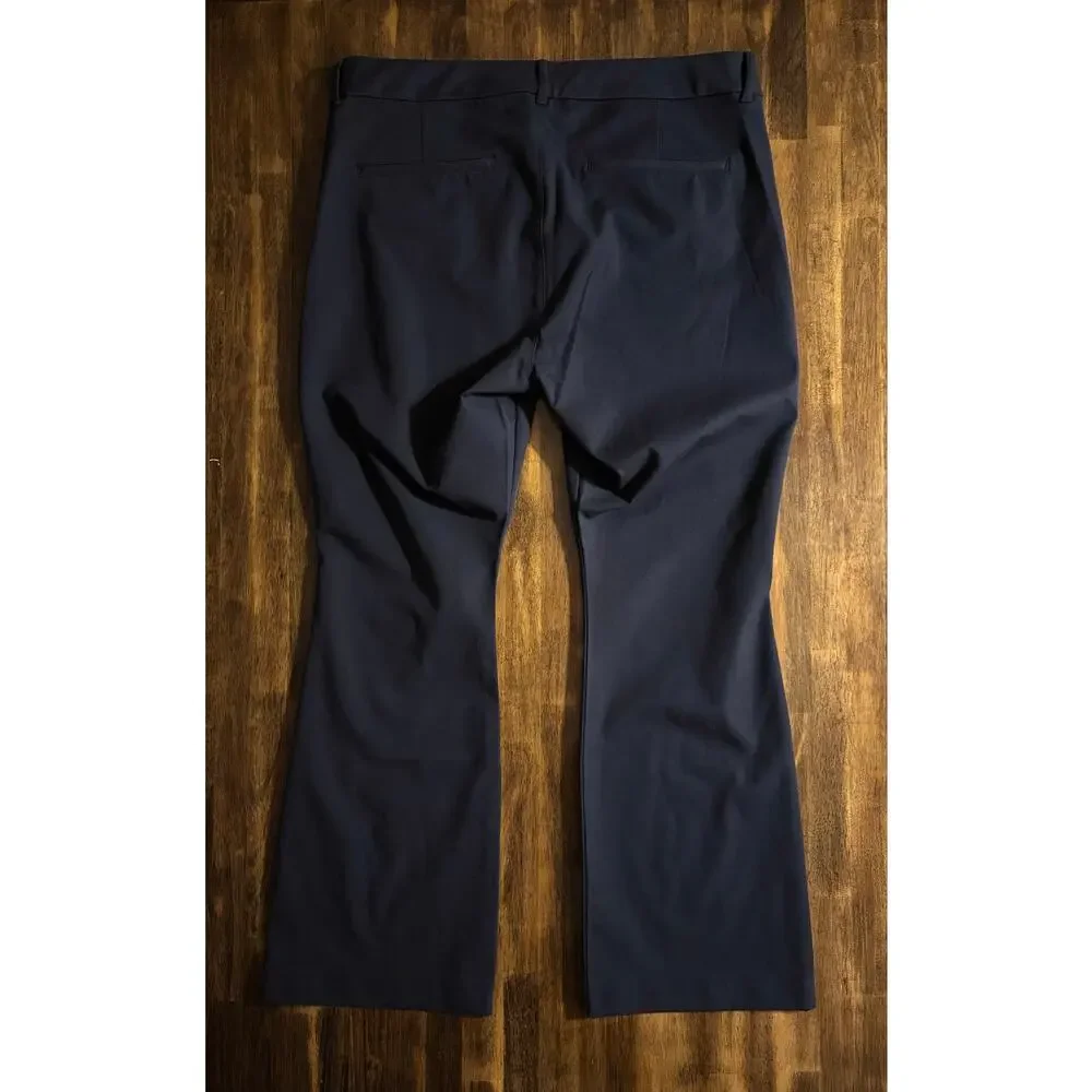Old Navy Women’s 18 Pixie Flare Pants 37 x 30 High Rise Cotton Stretch Trouser